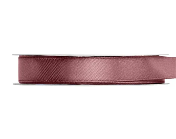 Satin Ribbon, dark dusty rose, 12mm/25m